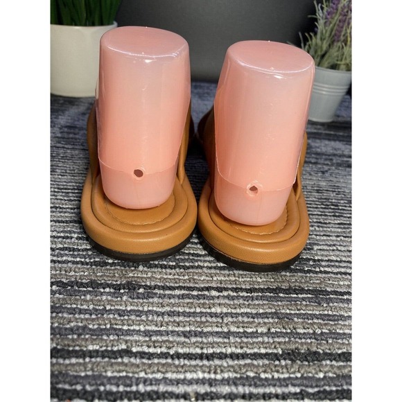 Everlane The Day Twist Size 7.5 Desert Tan Nappa Leather Slide Sandals MRP$145/H - Picture 6 of 10